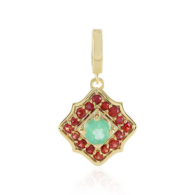 Ciondolo in argento con Smeraldo Russo