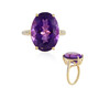 Anello in argento con Ametista Siberiana