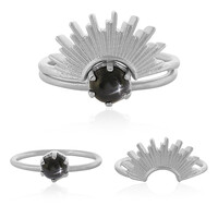 Set anelli in argento con Diopside Stellato d'India