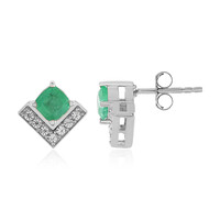 Orecchini in argento con Smeraldo Etiope