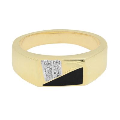 Anello placcato in oro con Zircone