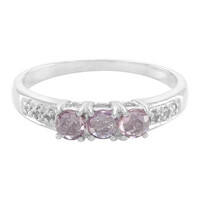 Anello in argento con Zaffiro Rosa