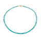 Collana in oro con Apatite Blu
