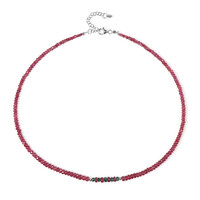 Collana in argento con Rubino del Madagascar