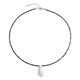Collana in argento con Perla d'Acqua Dolce Bianca