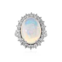 Anello in argento con Opale di Welo