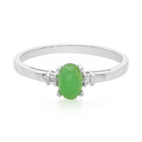 Anello in argento con Crisoprasio Imperiale