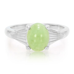 Anello in argento con Crisoprasio Imperiale