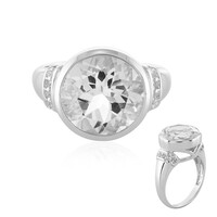 Anello in argento con Quarzo Bianco