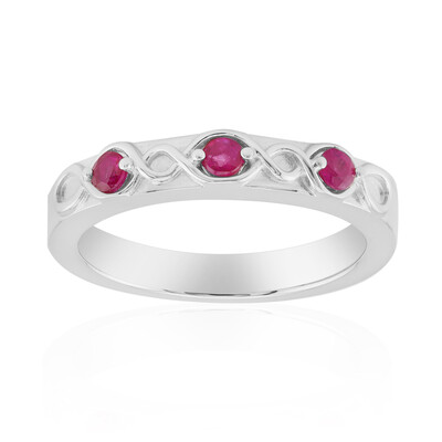 Anello in argento con Rubino della Birmania (Pallanova)