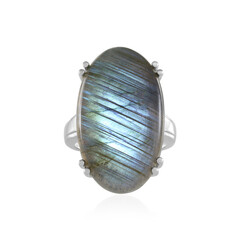 Anello in argento con Labradorite
