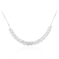 Collana in argento con Topazio Bianco