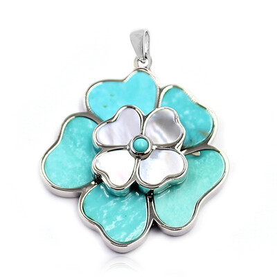 Ciondolo in argento con Turchese Campitos (Anne Bever)