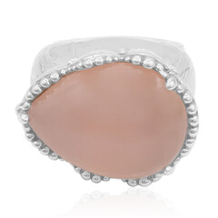 Anello in argento con Calcedonio Rosa (Dallas Prince Designs)
