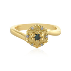Anello in argento con Diamante Blu I3