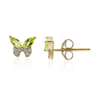 Orecchini in argento con Peridoto della Birmania