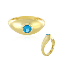 Anello in argento con Apatite Blu Neon