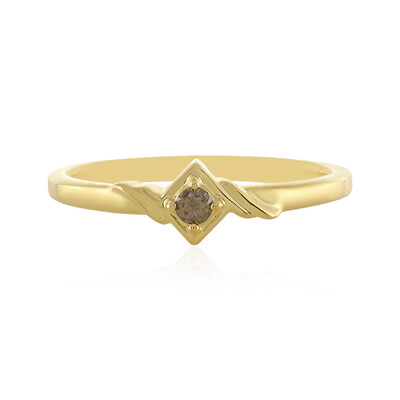 Anello in argento con Diamante Champagne I3