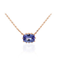 Collana in oro con Tanzanite AAA