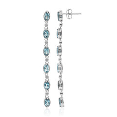 Orecchini in argento con Topazio Blu Londra