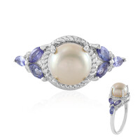 Anello in argento con Perla d'Acqua Dolce Bianca