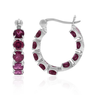 Orecchini in argento con Rodolite
