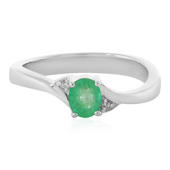Anello in argento con Smeraldo Colombiano