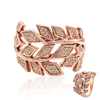 Anello in oro con Diamante Rose de France SI1 di Argyle