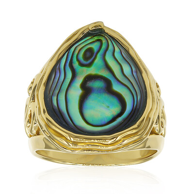 Anello in argento con Conchiglia Abalone (Art of Nature)