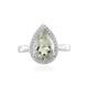 Anello in argento con Ametista Verde