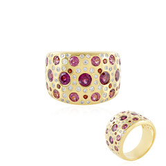 Anello in argento con Granato d’India
