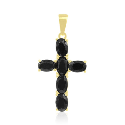 Ciondolo in argento con Zaffiro Nero