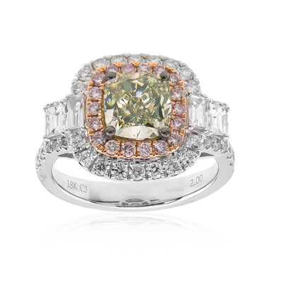 Anello in oro con Diamante Verde SI1 (CIRARI)