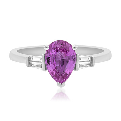 Anello in oro con Zaffiro Rosa (CIRARI)