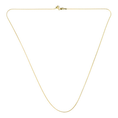 Catenina Serpentina regolabile con cursore in argento 925 placcato oro giallo - 61 cm - 3,38 g
