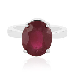 Anello in argento con Rubino del Madagascar