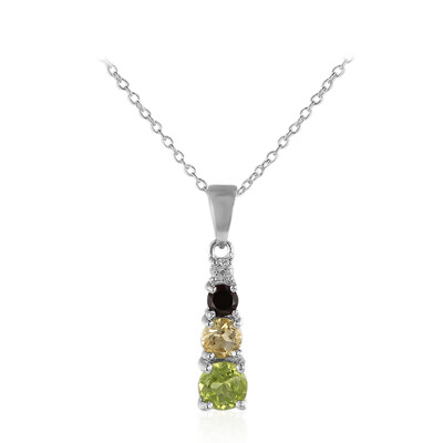 Collana in argento con Peridoto della Birmania