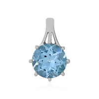 Ciondolo in argento con Topazio Blu Cielo