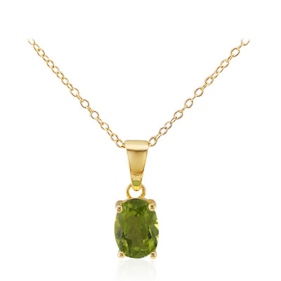 Collana in argento con Peridoto della Birmania