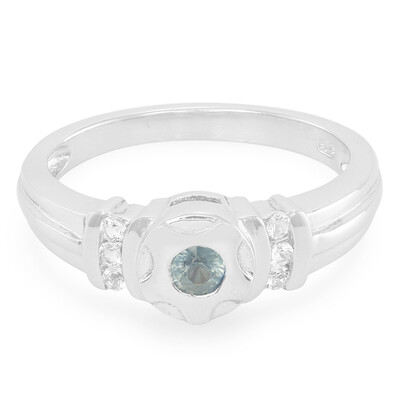 Anello in argento con Zaffiro della Tanzania