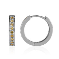 Orecchini in argento con Citrino