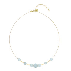 Collana in argento con Acquamarina Brasiliana