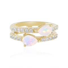 Anello in argento con Opale di Welo (Adela Silber)