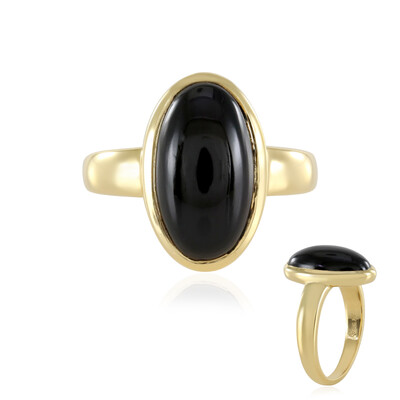 Anello in argento con Onice Nero