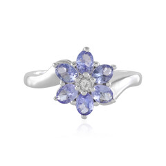 Anello in argento con Tanzanite