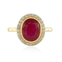 Anello in argento con Rubino del Madagascar