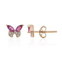 Orecchini in argento con Rodolite