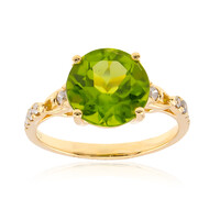 Anello in oro con Peridoto Dashihe  (CIRARI)