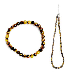 Collana in argento con Occhio di Tigre