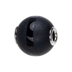 Ciondolo in argento con Agata Glitter Nera